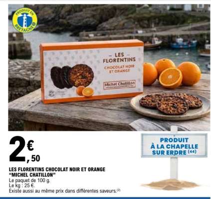 LES FLORENTINS CHOCOLAT NOIR ET ORANGE “MICHEL CHATILLON”