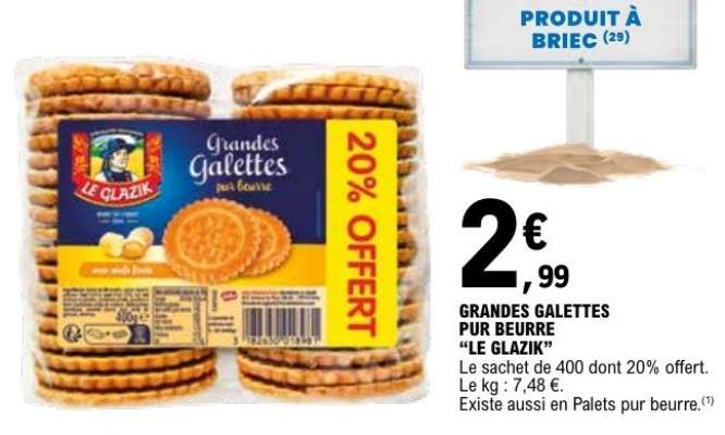 Grandes galettes pur beurre LE GLAZIK