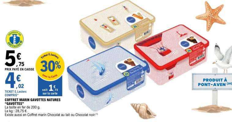 COFFRET MARIN GAVOTTES NATURES
