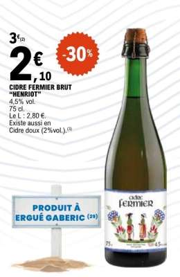 CIDRE FERMIER BRUT “HENRIOT”