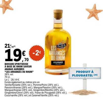 Les Arrangés du Rhum Ananas Agrumes