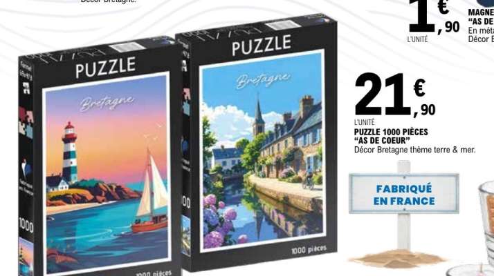 PUZZLE 1000 PIÈCES "AS DE COEUR"