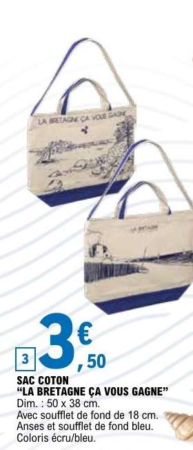 SAC COTON "LA BRETAGNE ÇA VOUS GAGNE"