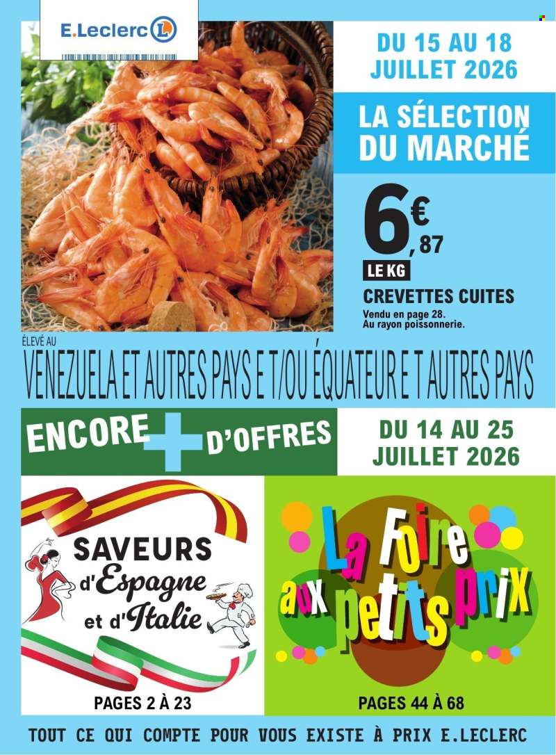 Catalogue E.Leclerc - 14/07/2026 - 25/07/2026.