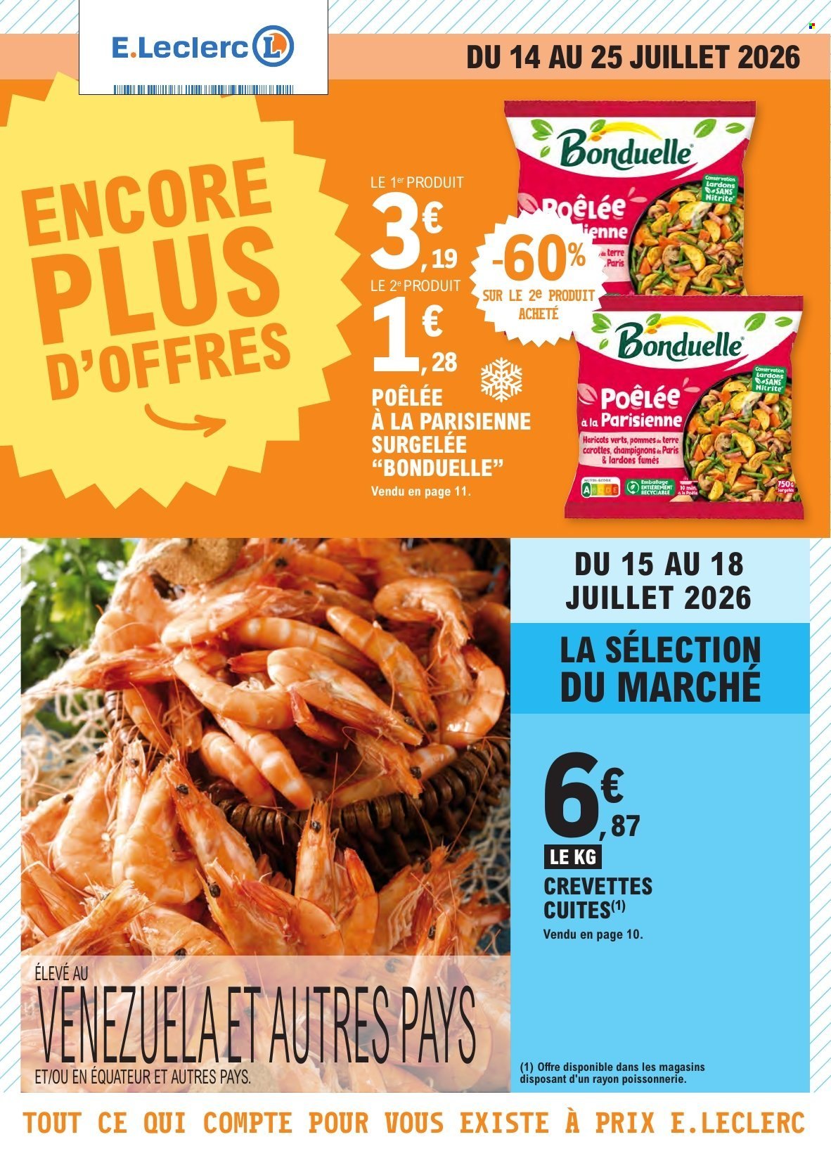 Catalogue E.Leclerc - 14/07/2026 - 25/07/2026. Page 1