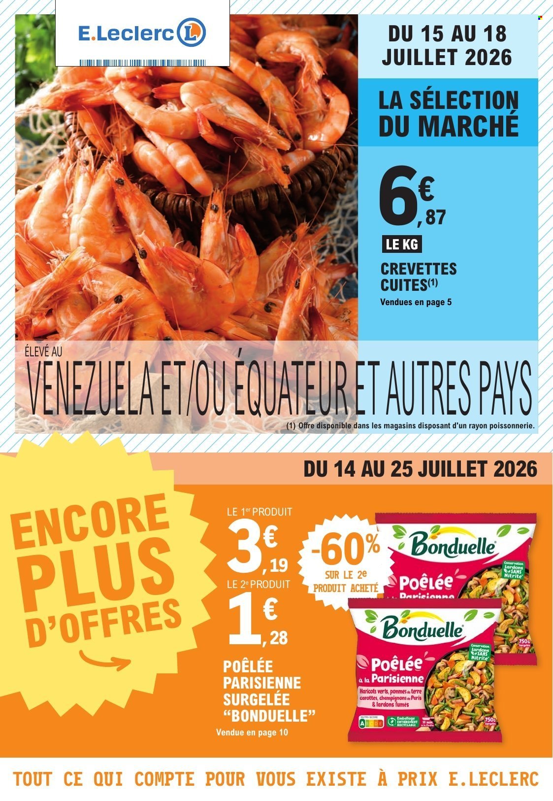 Catalogue E.Leclerc - 14/07/2026 - 25/07/2026. Page 1