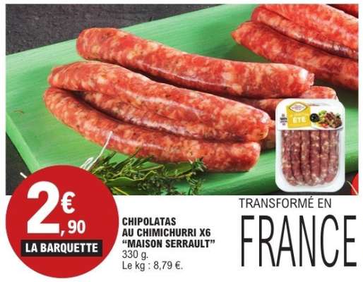 Chipolatas au Chimichurri x6 "Maison Serrault"