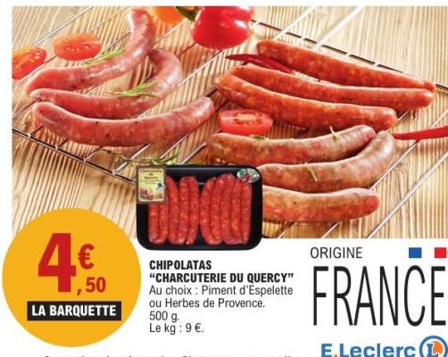 CHIPOLATAS “CHARCUTERIE DU QUERCY”