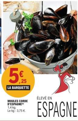 MOULES CORDE D'ESPAGNE