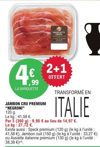 JAMBON CRU PREMIUM "NEGRONI"