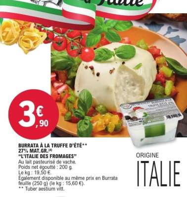 BURRATA A LA TRUFFE D’ÉTÉ