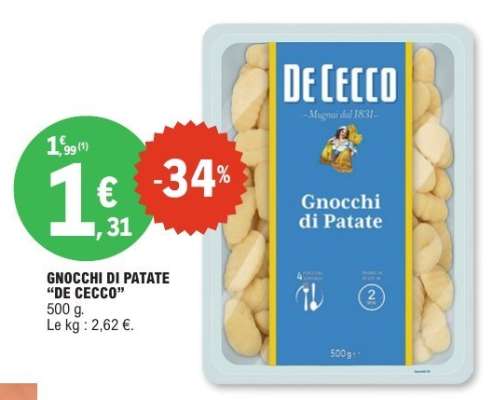 Gnocchi di Patate "De Cecco"