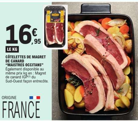 CÔTELETTES DE MAGRET DE CANARD “MAISTRES OCCITANS”