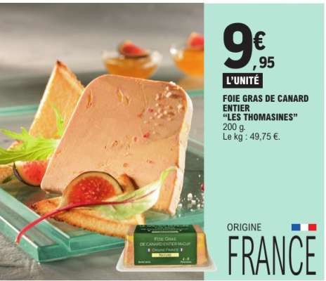 FOIE GRAS DE CANARD ENTIER "LES THOMASINES"