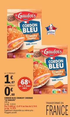 Cordon Bleu Crunchy Cheddar "Le Gaulois"