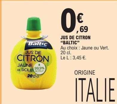 JUS DE CITRON 'BALTIC'