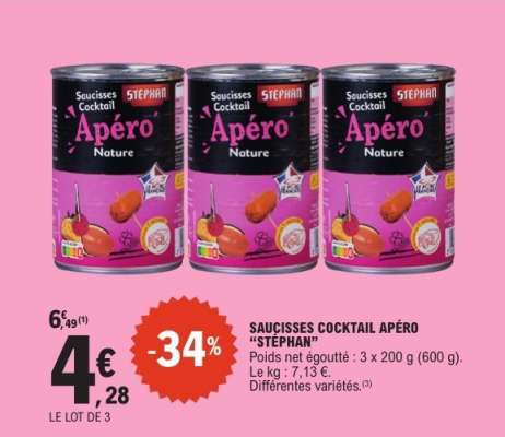 Saucisses Cocktail Apéro Stéphan