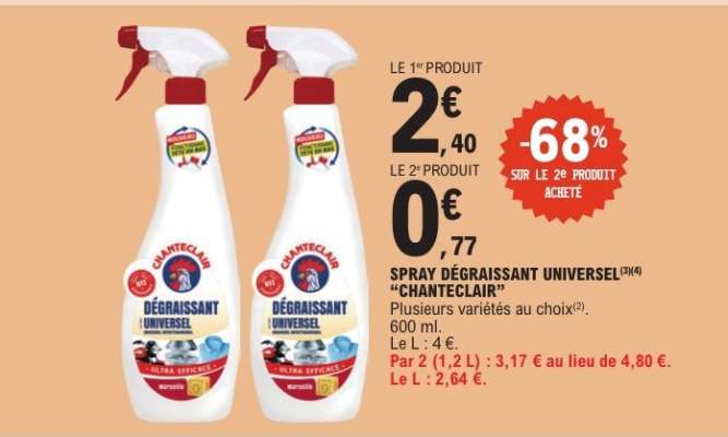 SPRAY DÉGRAISSANT UNIVERSEL "CHANTECLAIR"
