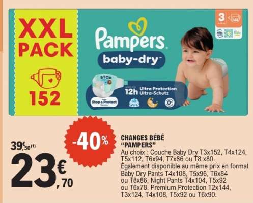 CHANGES BEBE “PAMPERS”
