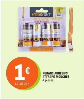 RUBANS ADHÉSIFS ATTRAPE MOUCHES