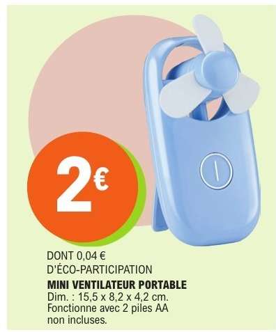 MINI VENTILATEUR PORTABLE