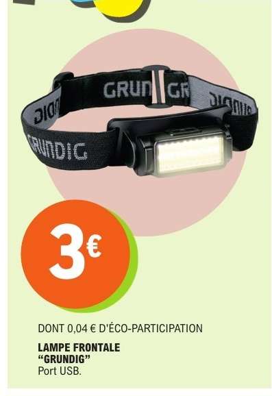 LAMPE FRONTALE “GRUNDIG”