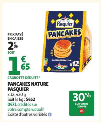 Pancakes Nature Pasquier