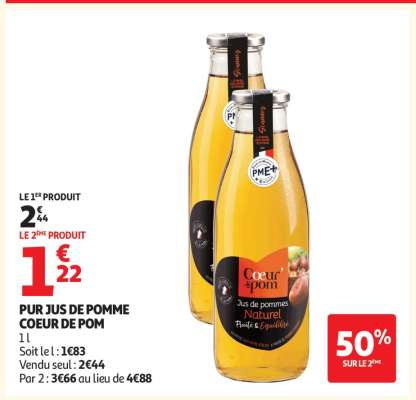 Pur Jus De Pomme Coeur De Pom