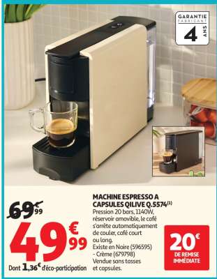 MACHINE ESPRESSO A CAPSULES Qilive Q.5574