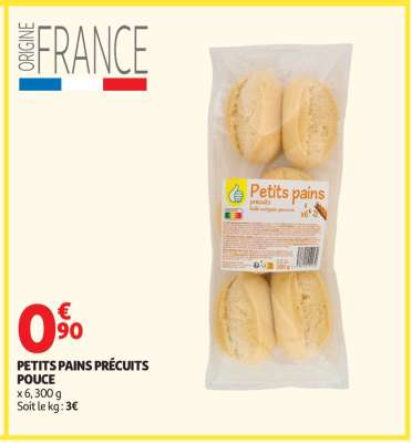 PETITS PAINS PRÉCUITS POUCE
