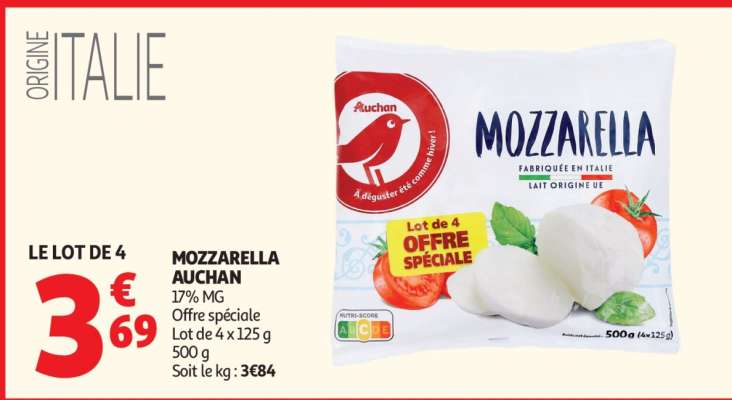 Mozzarella Auchan