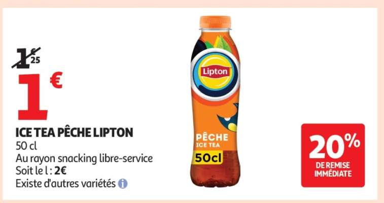 Ice Tea Pêche  Lipton