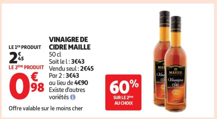 VINAIGRE DE CIDRE MAILLE