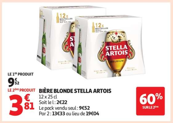 BIÈRE BLONDE STELLA ARTOIS