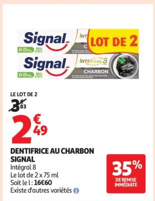 DENTIFRICE AU CHARBON SIGNAL