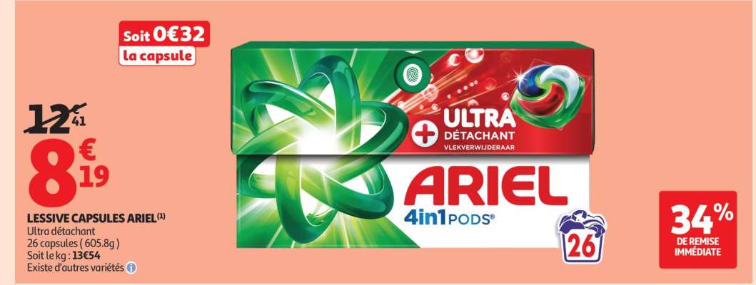 Lessive Capsules Ariel