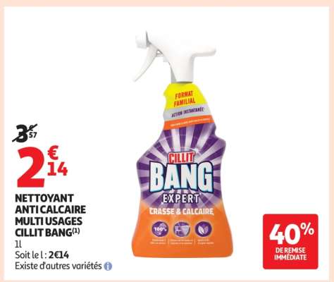 NETTOYANT ANTICALCAIRE MULTI USAGES CILLIT BANG
