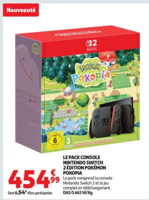 LE PACK CONSOLE NINTENDO SWITCH 2 ÉDITION POKÉMON POKOPIA