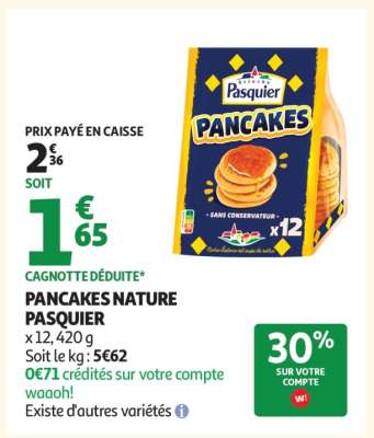 Pancakes Nature Pasquier