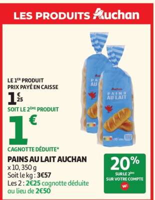 Pains Au Lait Auchan