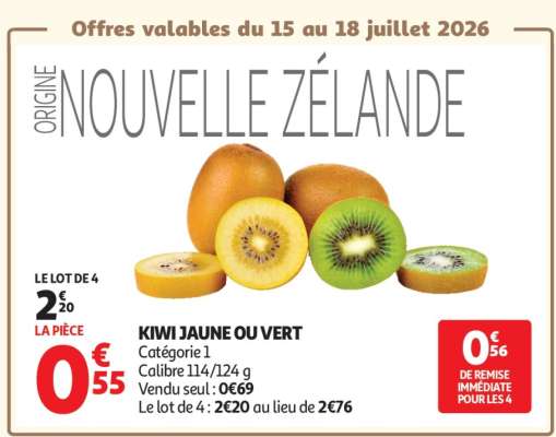 Kiwi Jaune Ou Vert