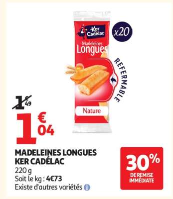 Madeleines longues KER CADELAC