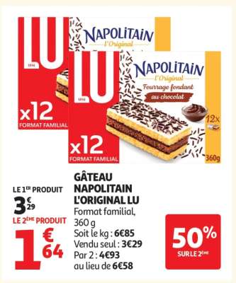GÂTEAU NAPOLITAIN L'ORIGINAL LU