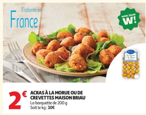 ACRAS À LA MORUE OU DE CREVETTES MAISON BRIAU