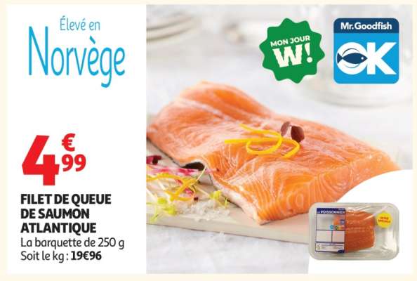 Filet De Queue De Saumon Atlantique