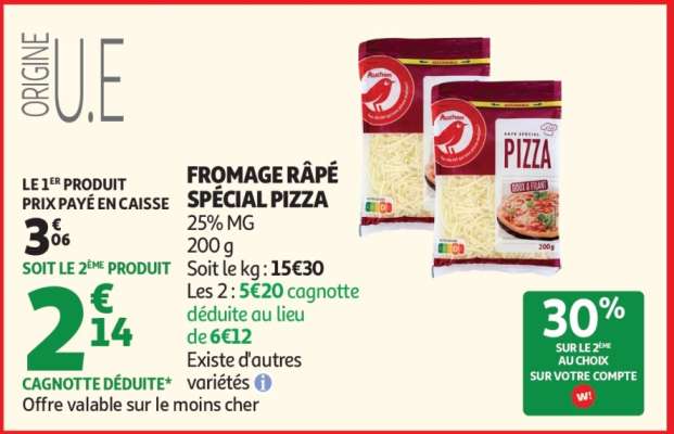 FROMAGE RÂPÉ SPÉCIAL PIZZA