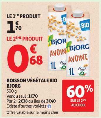 BOISSON VÉGÉTALE BIO “BJORG”