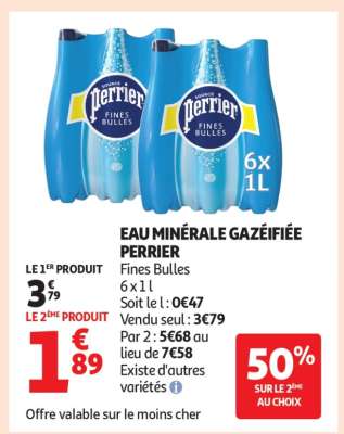 Eau Minérale Gazeifiée Perrier