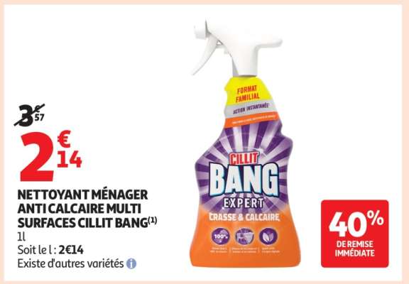 NETTOYANT MÉNAGER ANTICALCAIRE MULTI SURFACES CILLIT BANG