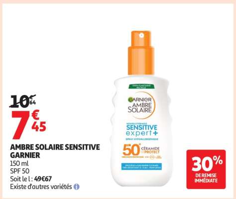 AMBRE SOLAIRE SENSITIVE GARNIER